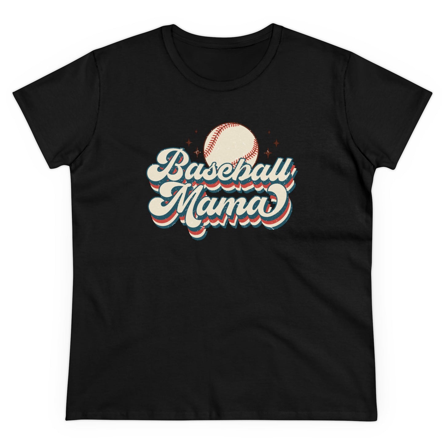 Baseball Mom - Women's Midweight Cotton Tee