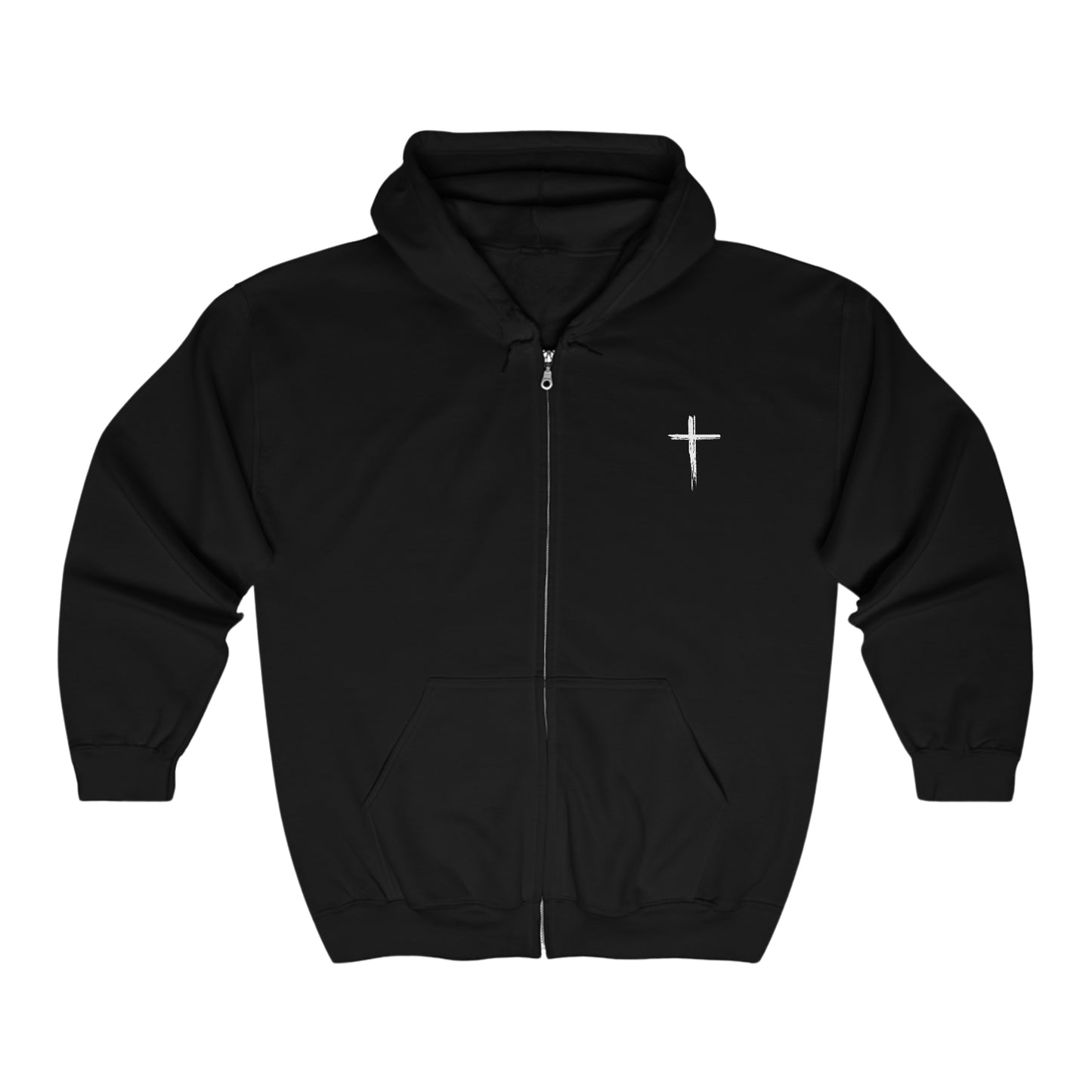 Christian Hooded Sweatshirt - Christian Warrior - Unisex Full Zip