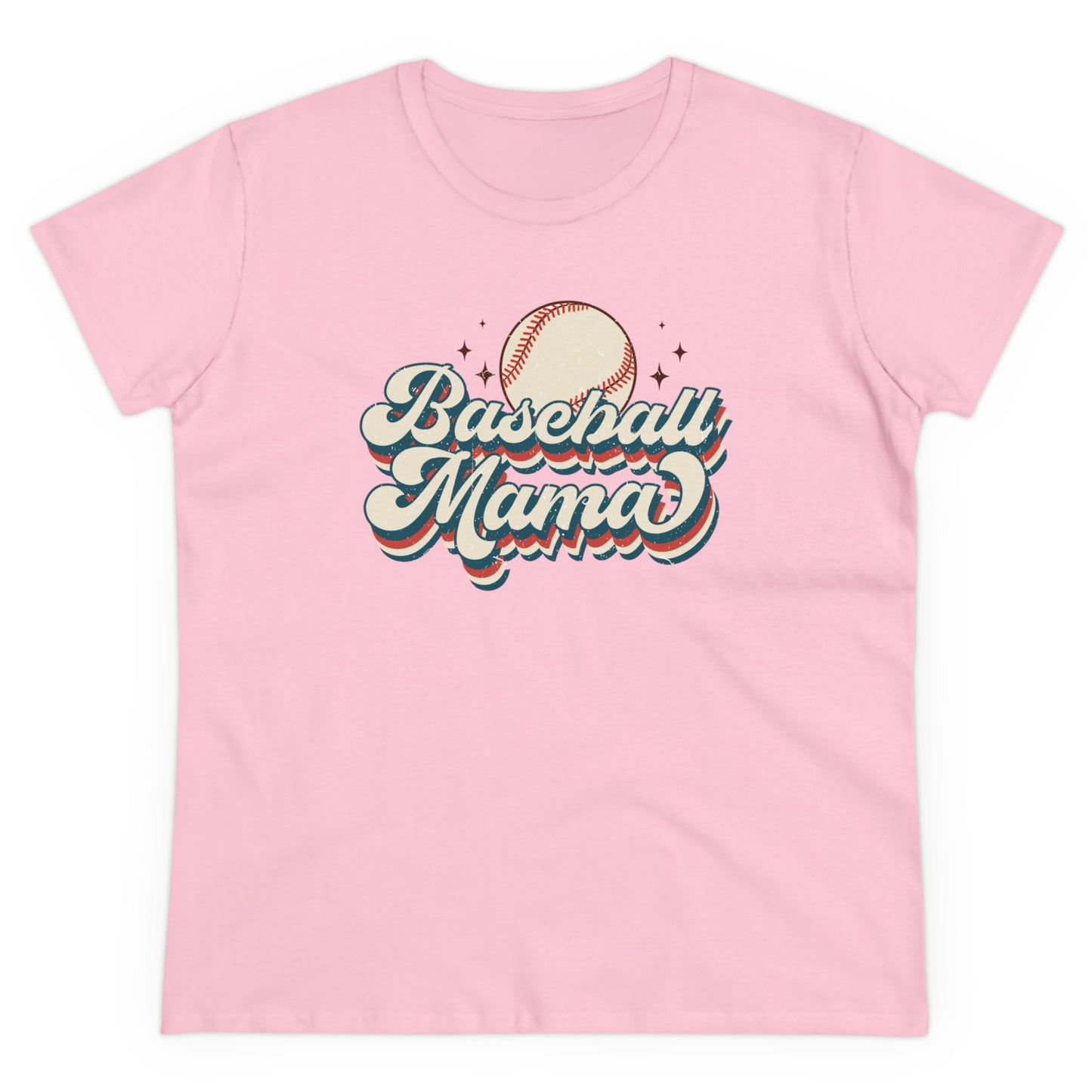 Baseball Mom - Women's Midweight Cotton Tee