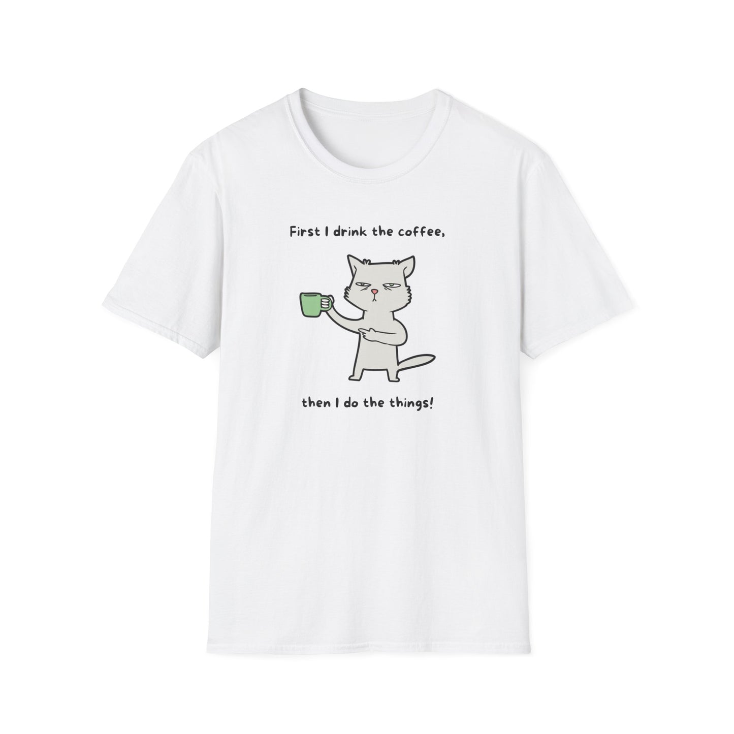 Cats and Coffee - Unisex - Softstyle T-Shirt
