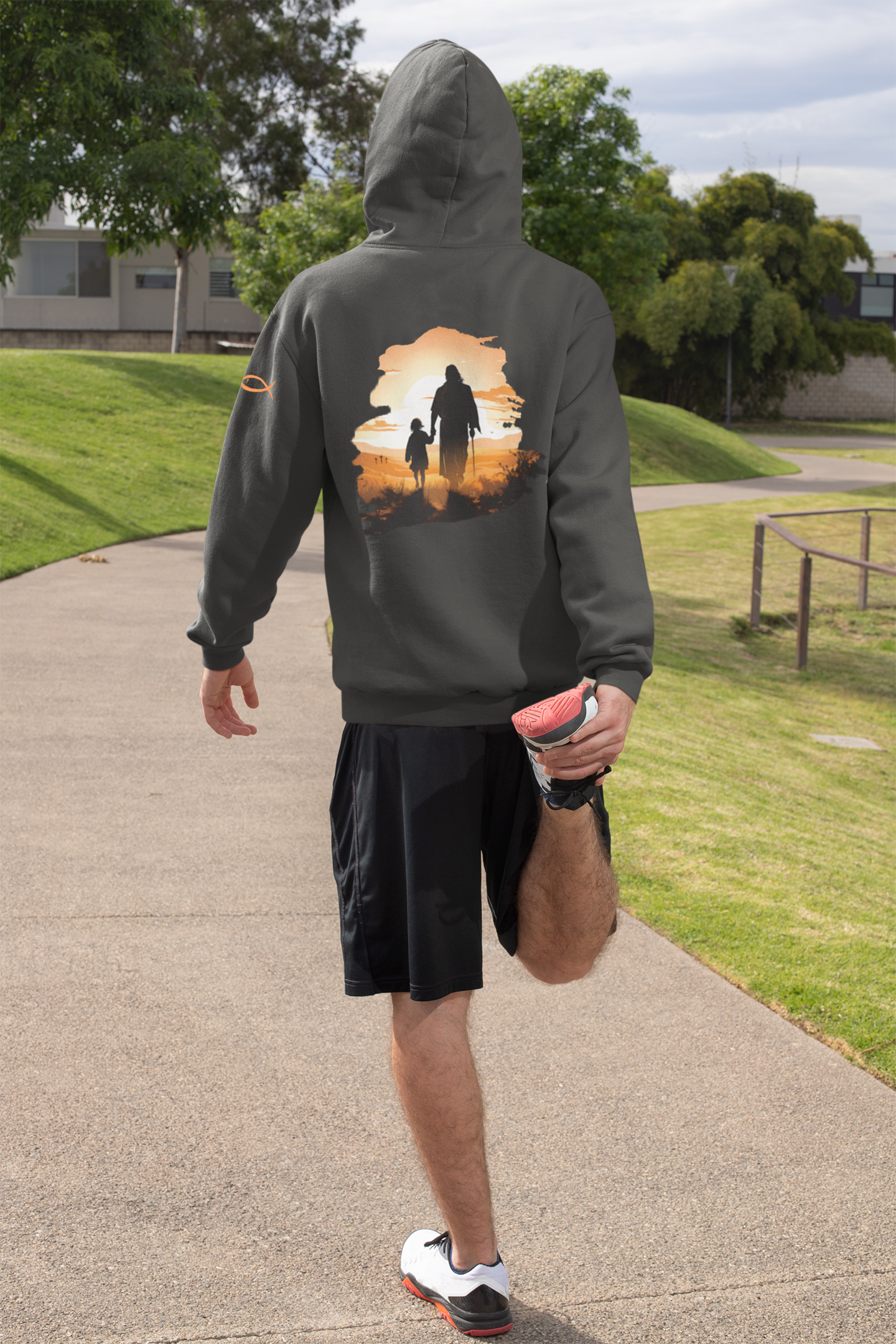 Christian Hooded Sweatshirt - Jesus The Good Shepherd - Unisex