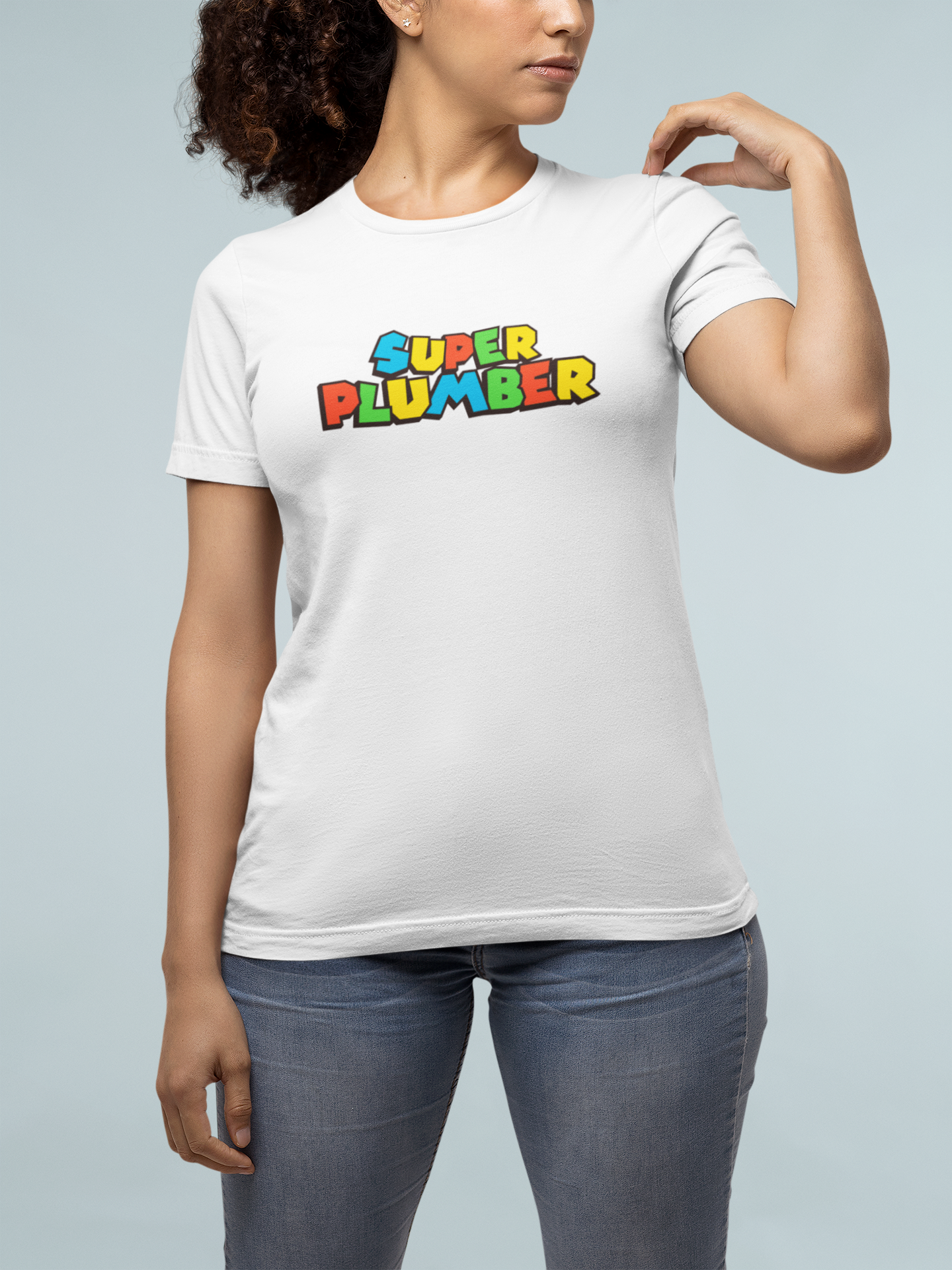 Funny T-Shirt - Super Plumber - Unisex - Jersey Short Sleeve Tee